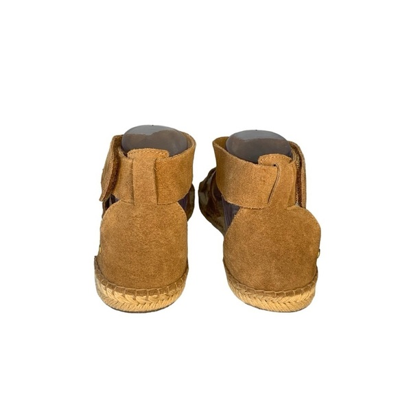 UGG Mila suede leather chestnut brown gladiator espadrille sandals. EUC Size 9.5 - Picture 5 of 11